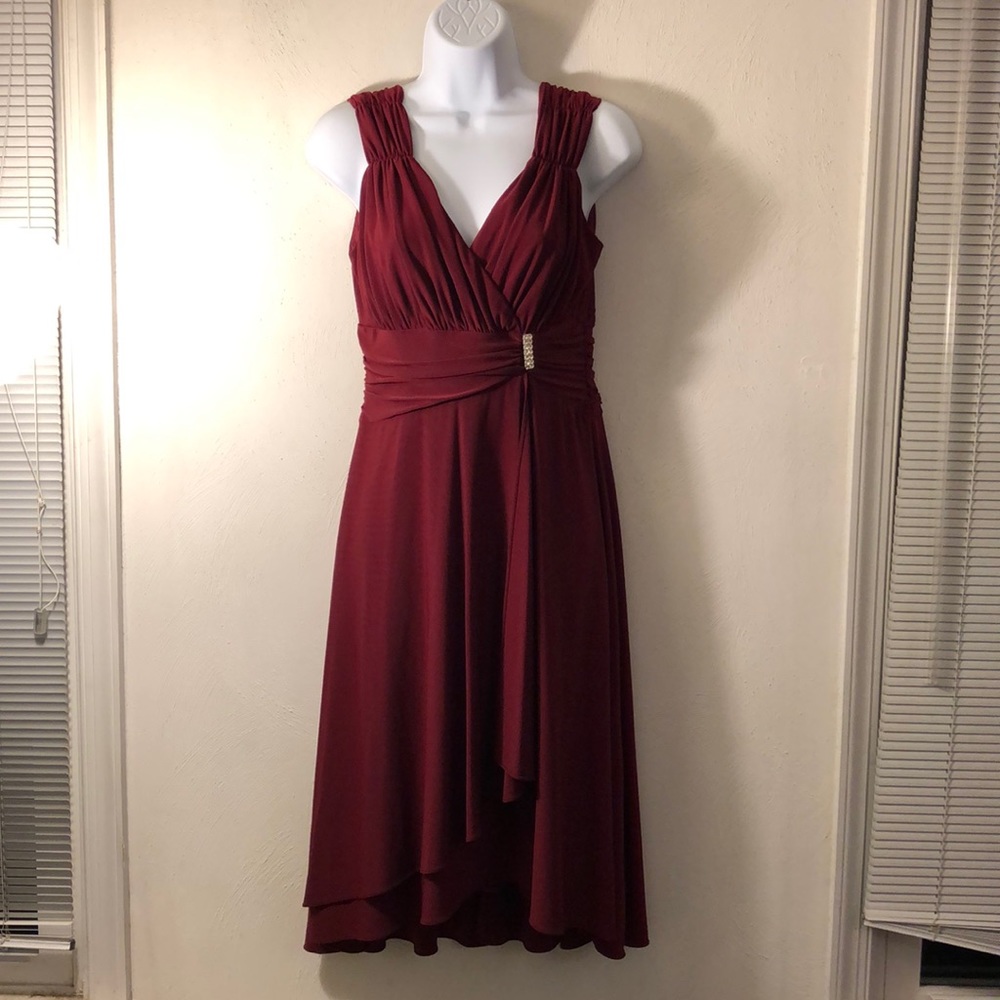 Holiday Burgundy Dress
